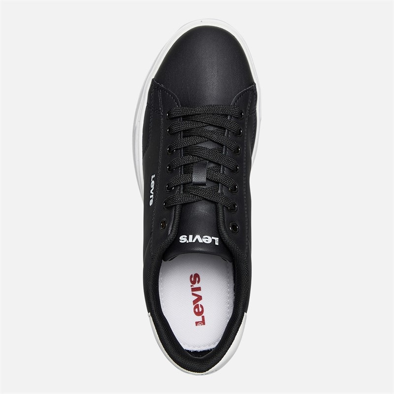 Levi's Kinderen Junior Amber Sneakers Zwart/Wit 0008 Black wit 0008 - Afbeelding 4