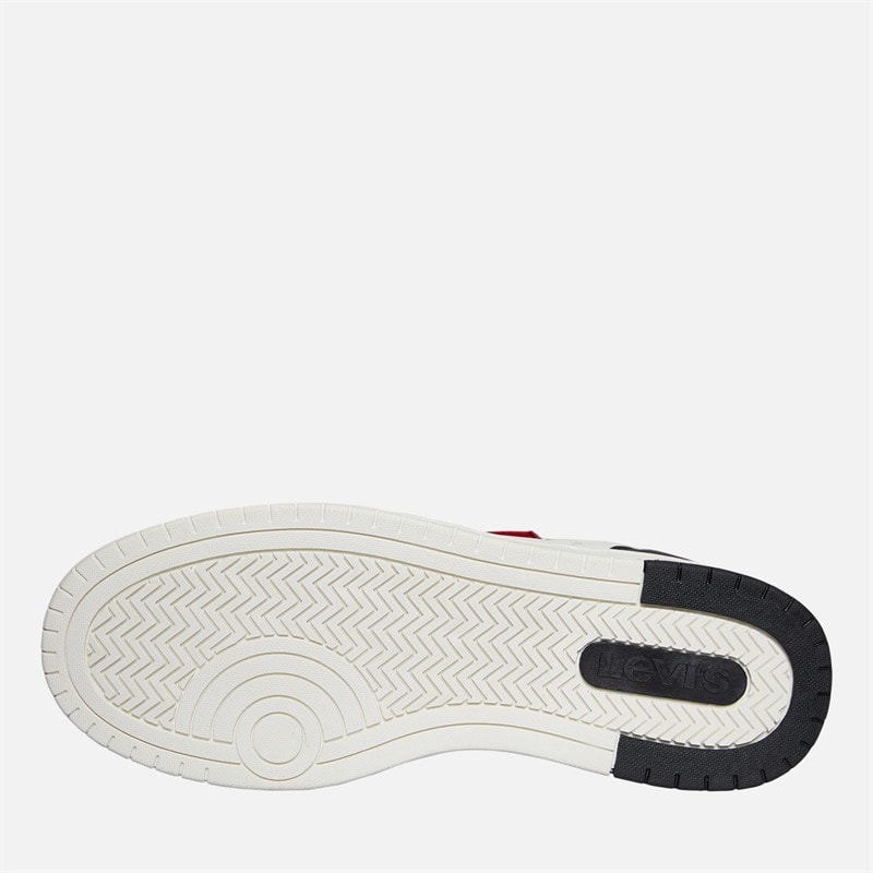 Levi's Junior Kick Sneakers Off White/Zwart 2933 Off wit Black 2933 - Afbeelding 2