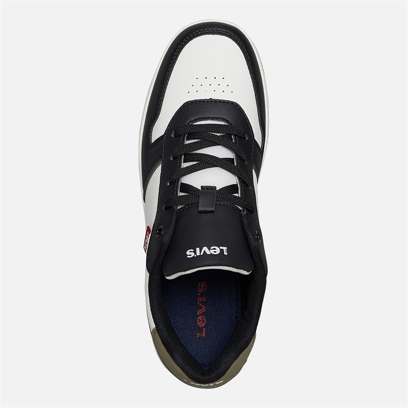Levi's Junior Kick Sneakers Off White/Zwart 2933 Off wit Black 2933 - Afbeelding 4
