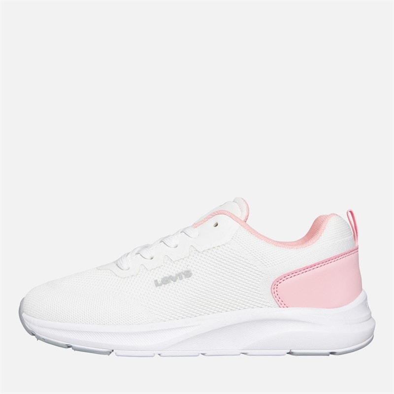 Levi's Junior Meisjes Hudson Sneakers Wit/Rose 2900 wit Rose 2900 - Afbeelding 1