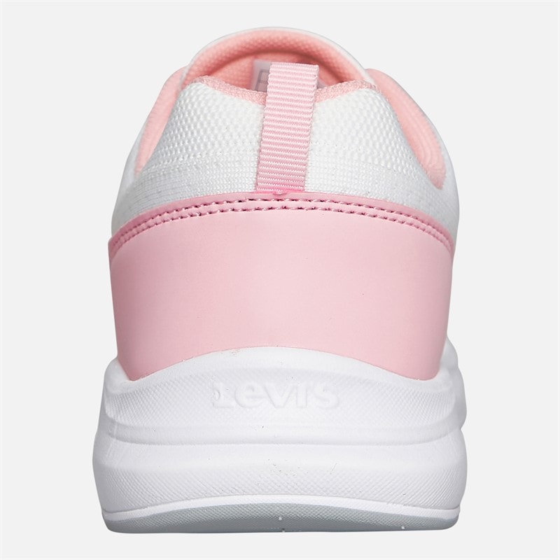 Levi's Junior Meisjes Hudson Sneakers Wit/Rose 2900 wit Rose 2900 - Afbeelding 3