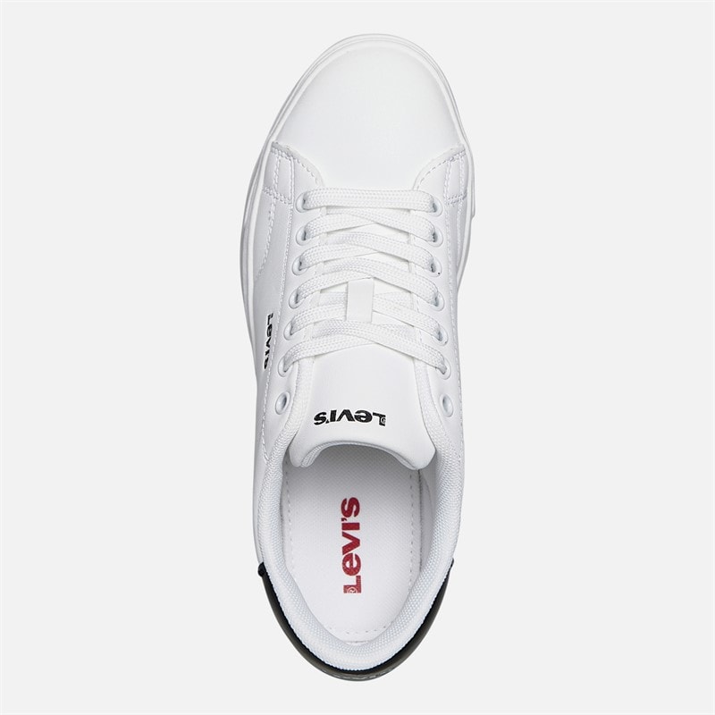 Levi's Junior Amber Sneakers Wit/Zwart 0062 wit Black 0062 - Afbeelding 4