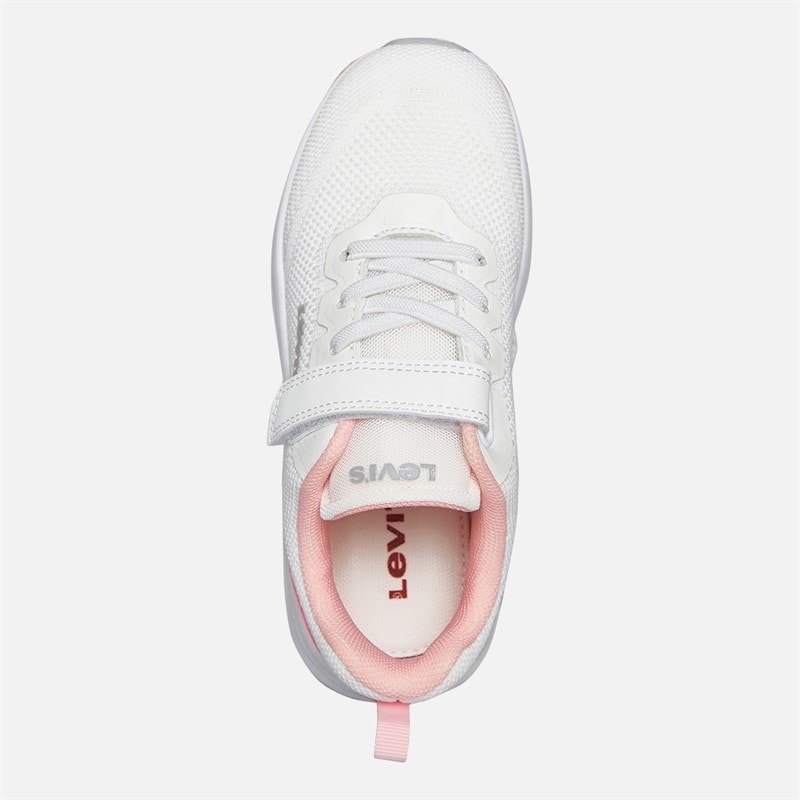 Levi's Fille Hudson Baskets Blanc/Rose 2900 White Rose 2900 - Image 4