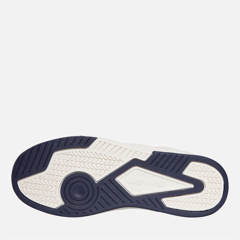 Levi's Junior John Sneakers Off White/Navy 3130 Off wit Navy 3130 - Afbeelding 2