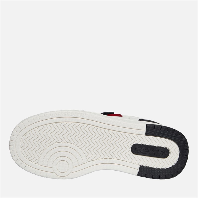 Levi's Kinderen Kick Sneakers Off White/Zwart 2933 Off wit Black 2933 - Afbeelding 2
