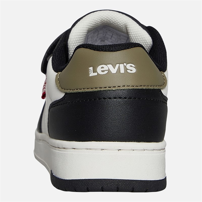 Levi's Kinderen Kick Sneakers Off White/Zwart 2933 Off wit Black 2933 - Afbeelding 3