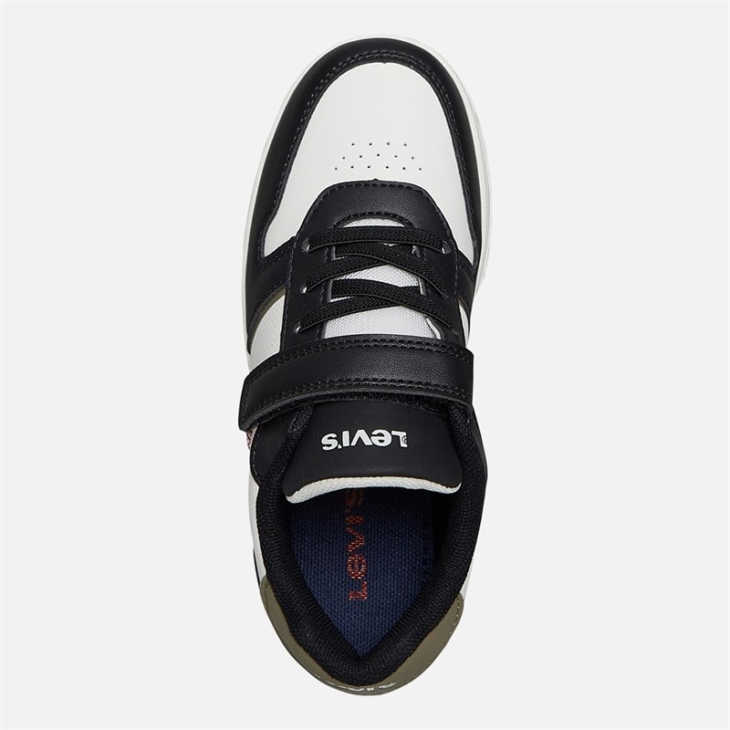 Levi's Kinderen Kick Sneakers Off White/Zwart 2933 Off wit Black 2933 - Afbeelding 4