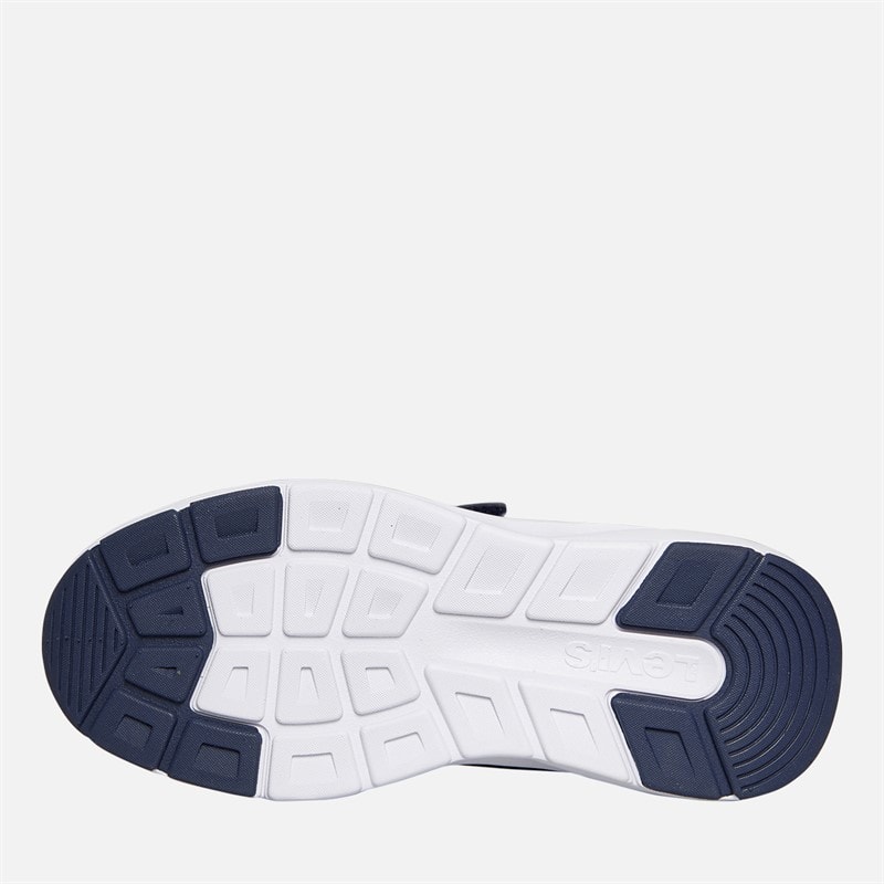 Levi's Kinderen Hudson Sneakers Navy/Geel 0923 Navy Yellow 0923 - Afbeelding 2