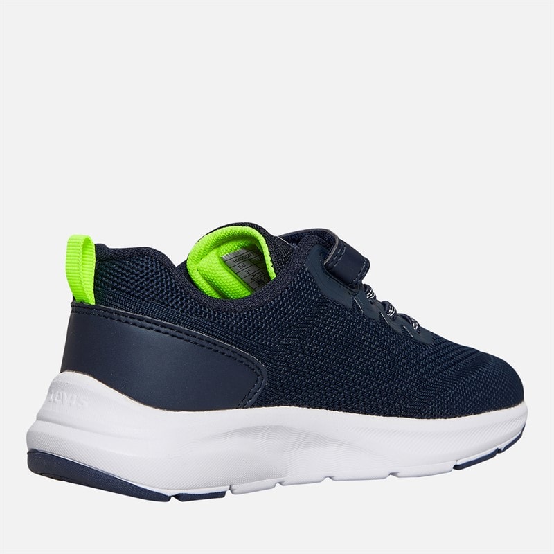 Levi's Kinderen Hudson Sneakers Navy/Geel 0923 Navy Yellow 0923 - Afbeelding 5