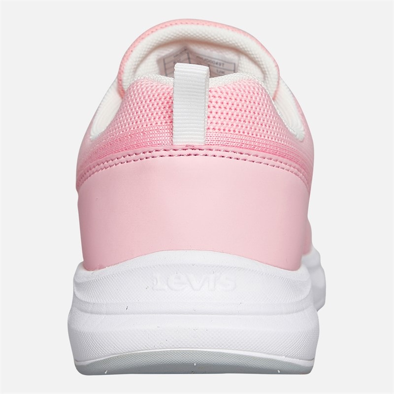 Levi's Juni Meisjes Hudson Sneakers Pastel Roze/Wit 3004 Pastel Pink wit 3004 - Afbeelding 3