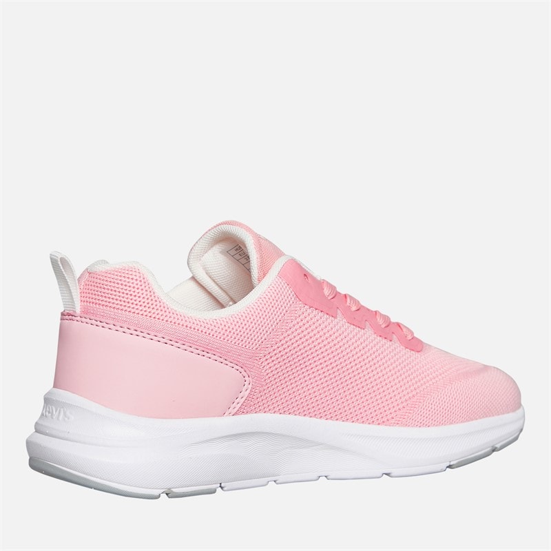 Levi's Juni Meisjes Hudson Sneakers Pastel Roze/Wit 3004 Pastel Pink wit 3004 - Afbeelding 5