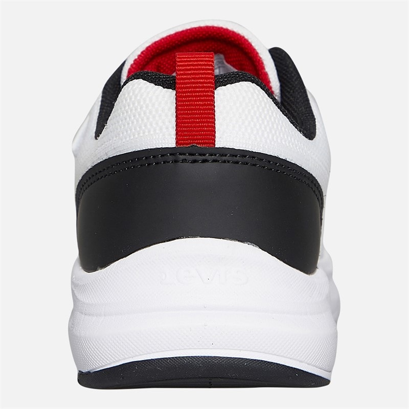 Levi's Kinderen Hudson Sneakers Wit/Zwart/Rood 0239 wit Black Red 0239 - Afbeelding 3