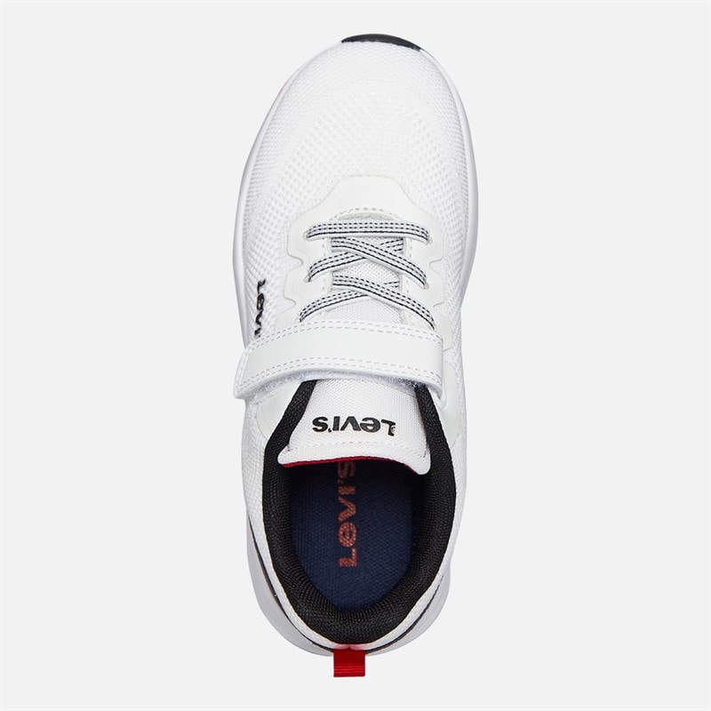 Levi's Kinderen Hudson Sneakers Wit/Zwart/Rood 0239 wit Black Red 0239 - Afbeelding 4