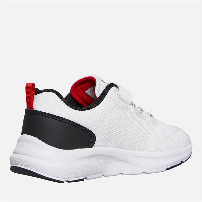 Levi's Kinderen Hudson Sneakers Wit/Zwart/Rood 0239 wit Black Red 0239 - Afbeelding 5