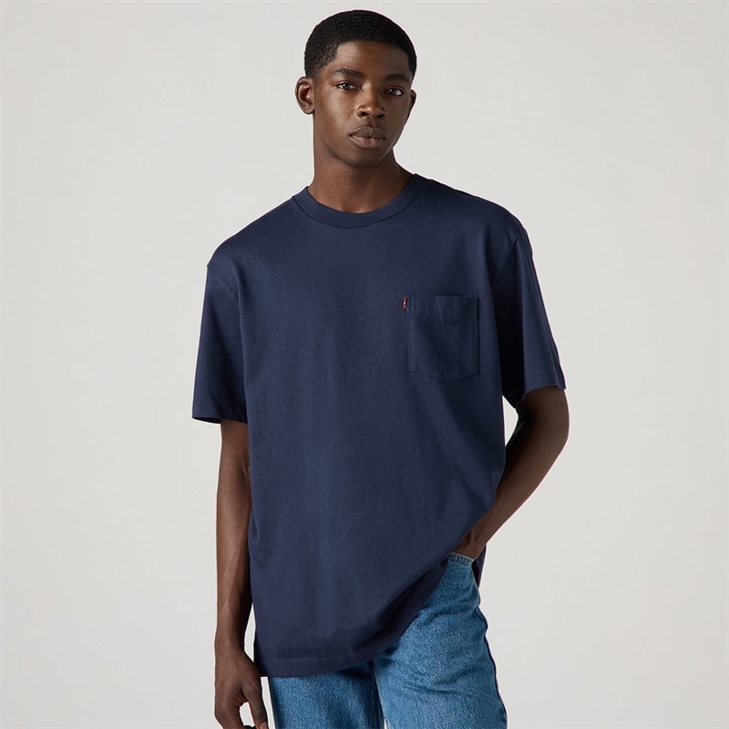 Levi's Homme Le T-Shirt The HW Pocket Navy Blazer