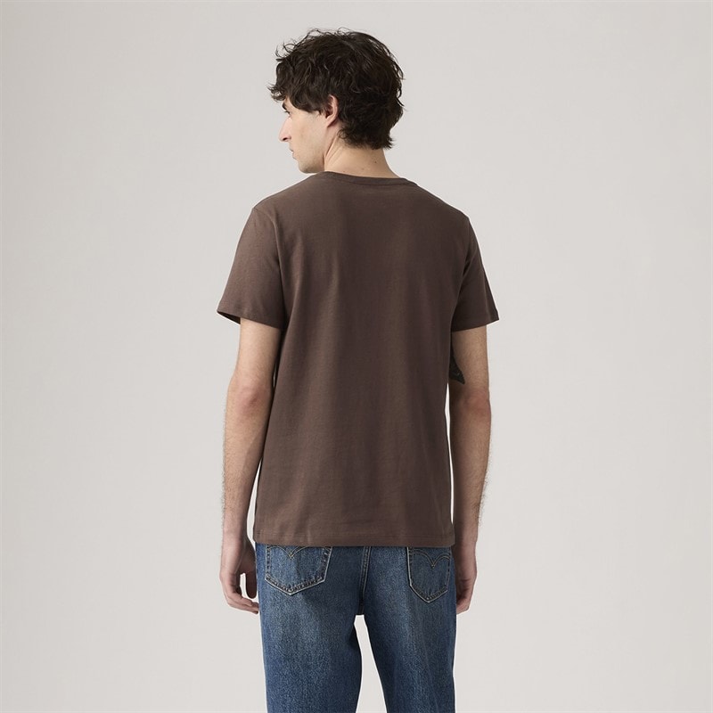 Levi's T-shirt Original HM dla niego kolor Bracken – zdjęcie  2