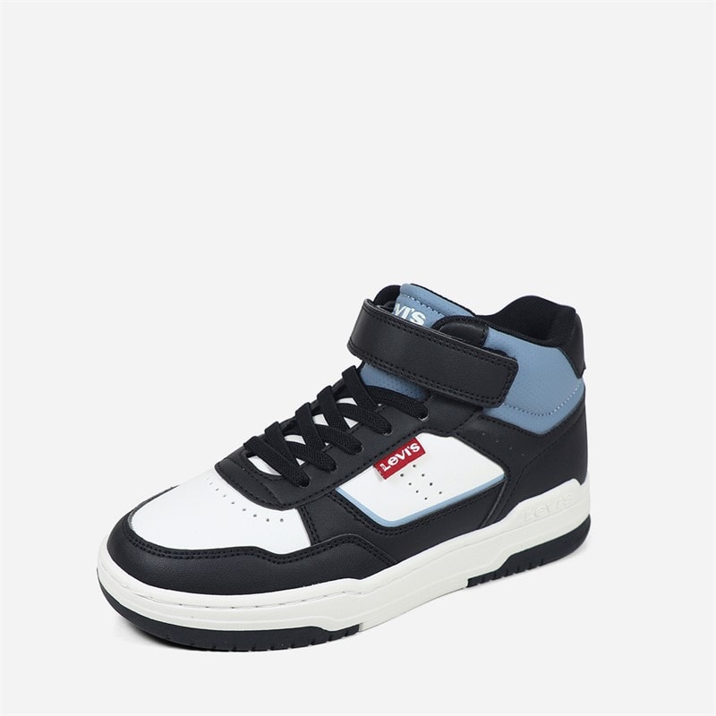 Levi's Kinder John Se Mid Sneaker Black Off White 0600 - Bild 2