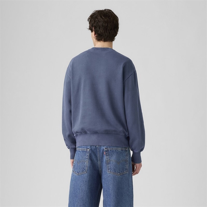 Levi's Heren Authentic Crew Sweatshirt Sargasso Sea Garment Dye - Afbeelding 2