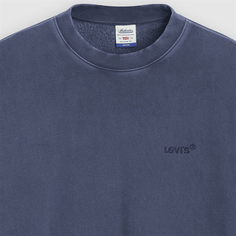 Levi's Heren Authentic Crew Sweatshirt Sargasso Sea Garment Dye - Afbeelding 5