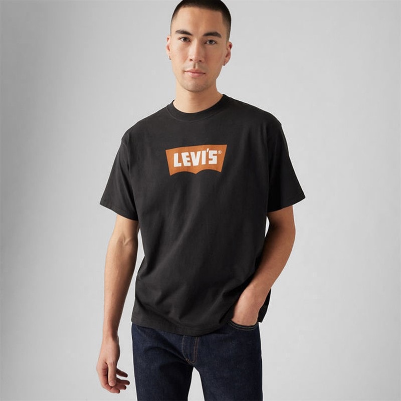 Levi's Heren vintage fit grafisch T-shirt Vintage Pecan Batwing Caviar