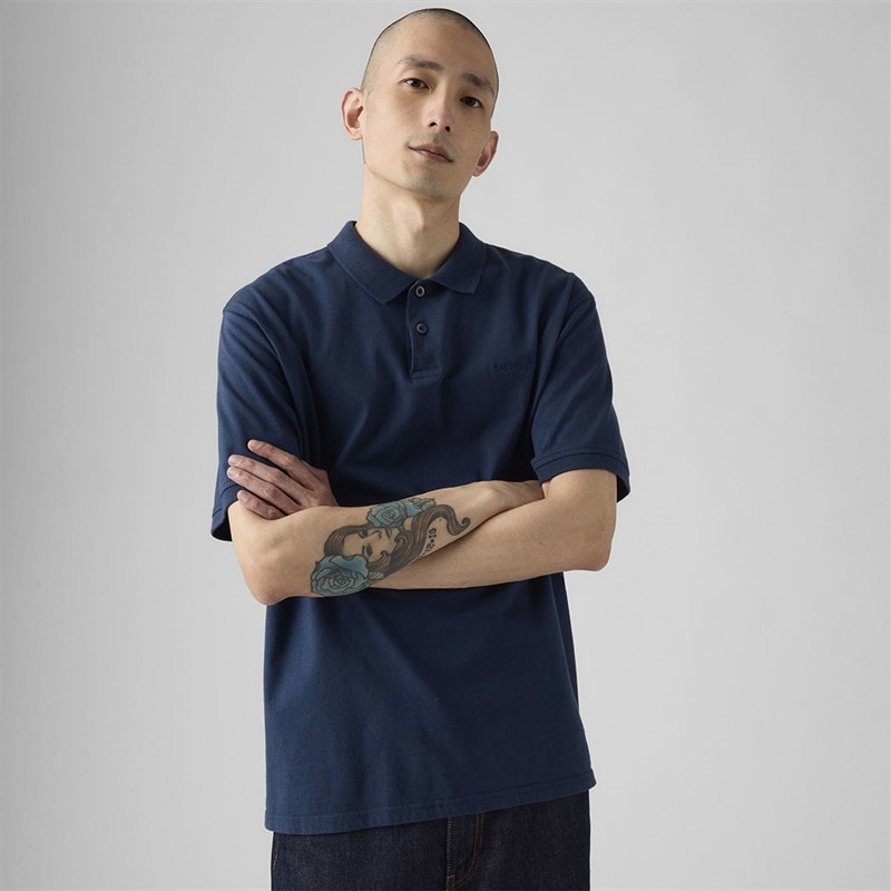 Levi's Heren Authentiek Poloshirt Dress Blues