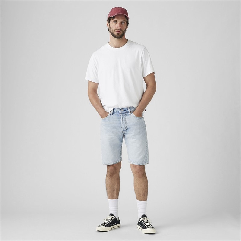 Levi's Spodenki 501 Original dla niego kolor Jasna nić – zdjęcie  3