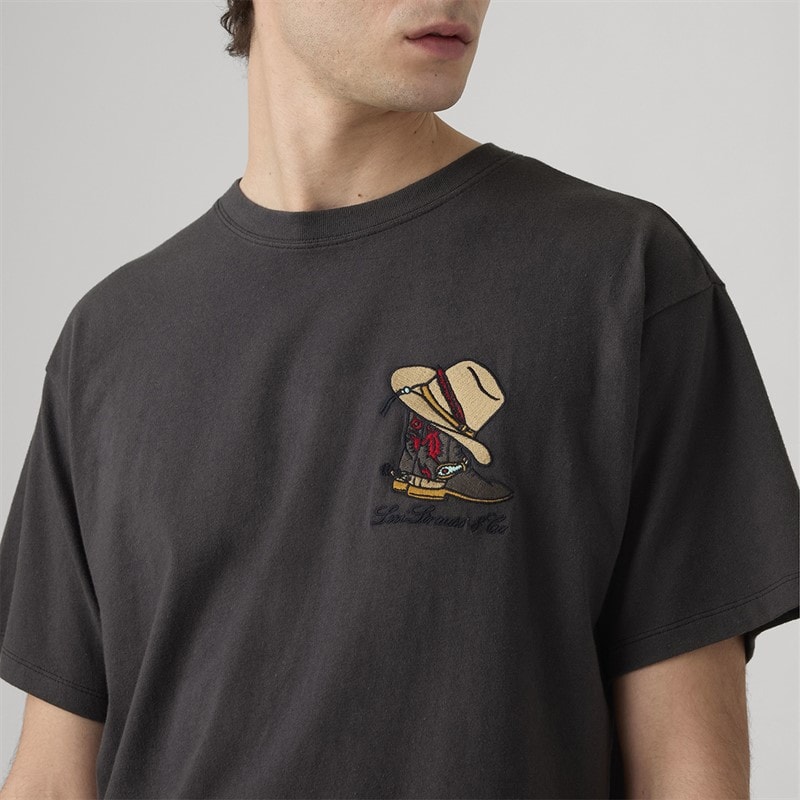 Levi's T-shirt graphique Homme coupe vintage Bison fantôme de fer à cheval - Image 3