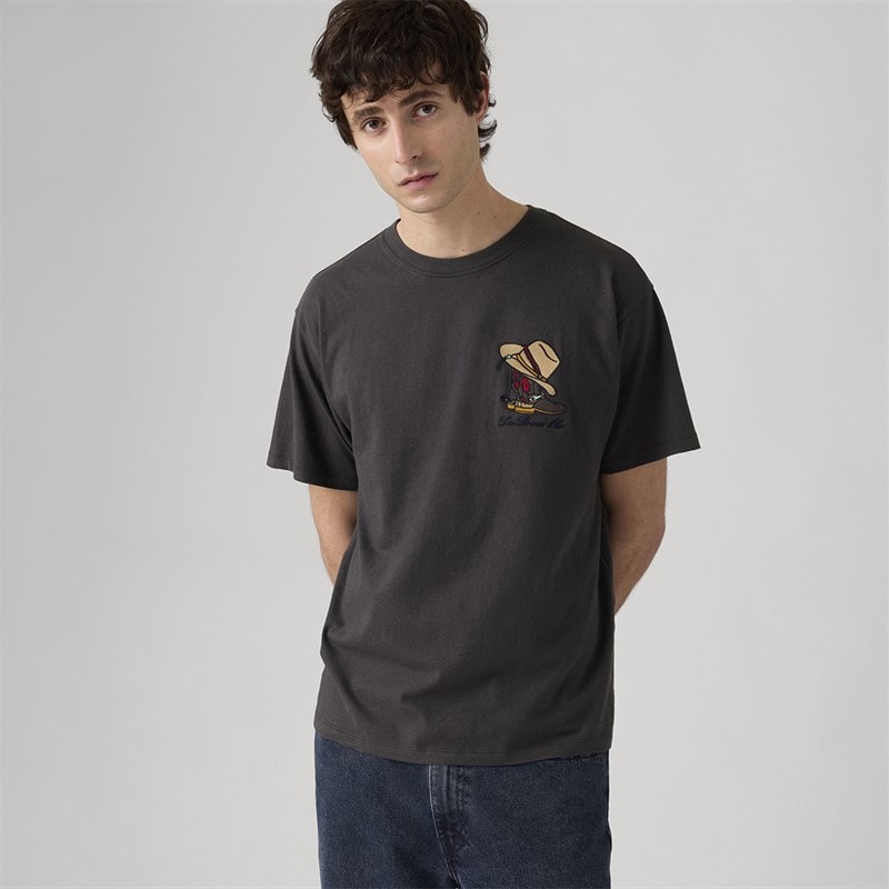 Levi's T-shirt graphique Homme coupe vintage Bison fantôme de fer à cheval - Image 4