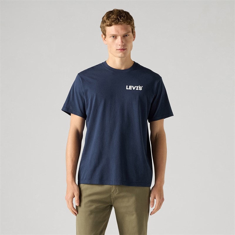 Levi's Herren T Shirt Lockerer Schnitt Marineblau - Bild 1