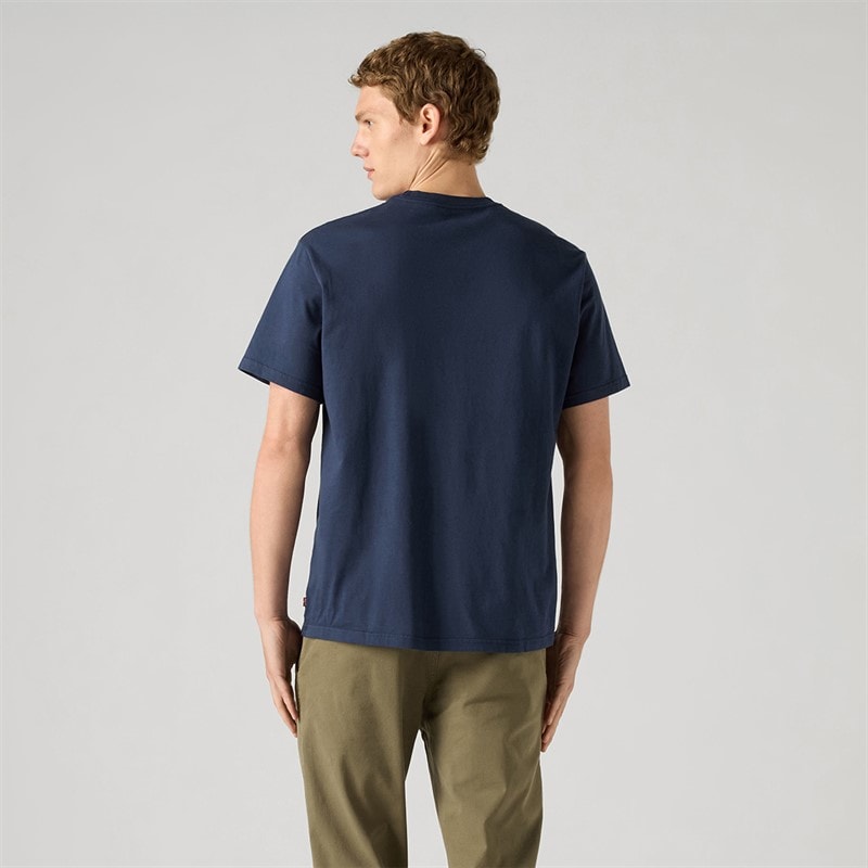 Levi's Herren T Shirt Lockerer Schnitt Marineblau - Bild 2