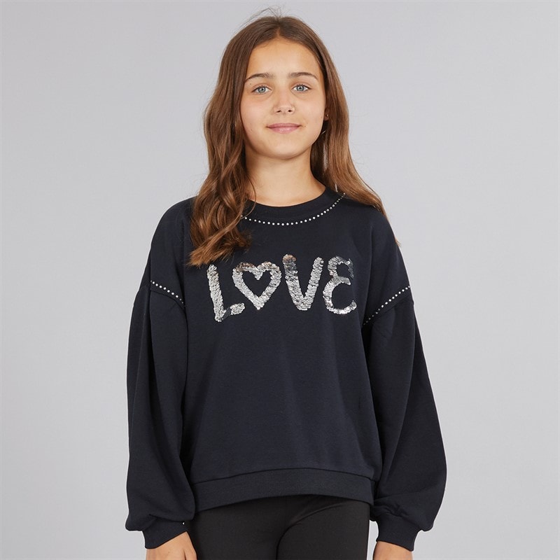 MINOTI Meisjes Sweaters Zwart