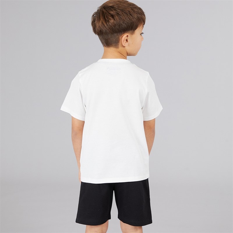 Minecraft Jongens T-shirt en short set Wit/Zwart - Afbeelding 2