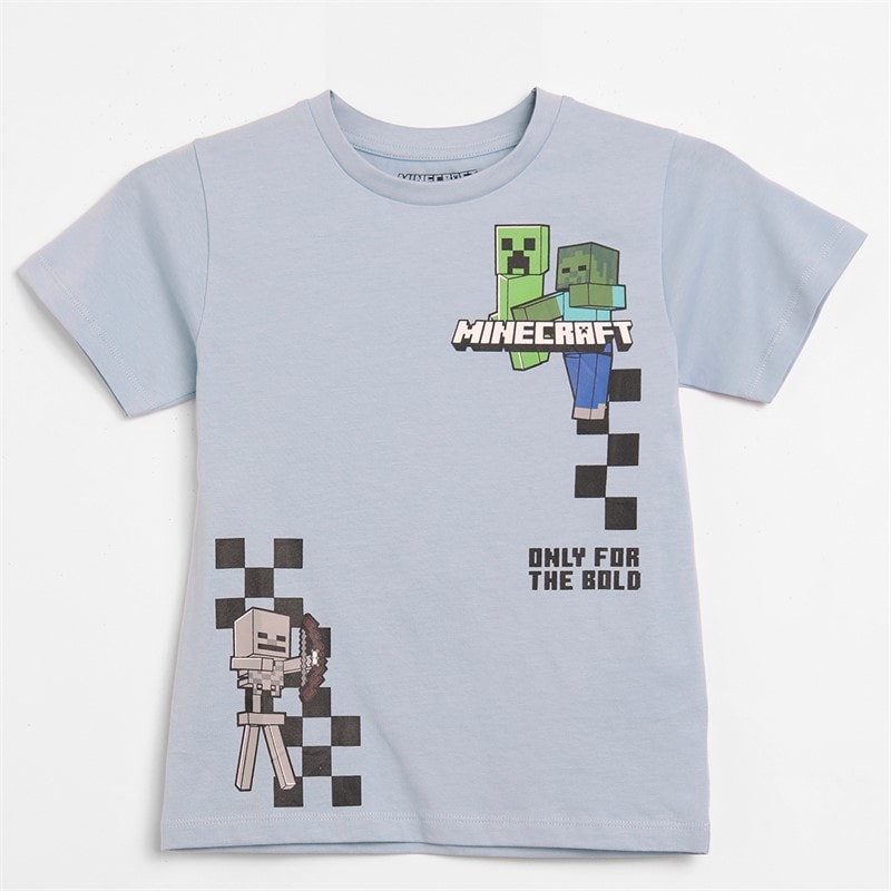 Minecraft lot de 3 t-shirts Garçon Gris ciel/Bleu Sky-Grey-Blue - Image 3