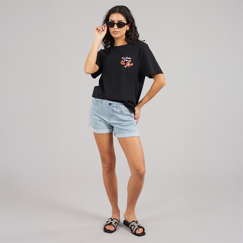 Noisy May Shorts en denim Debby Femme Light Blue Denim - Image 4