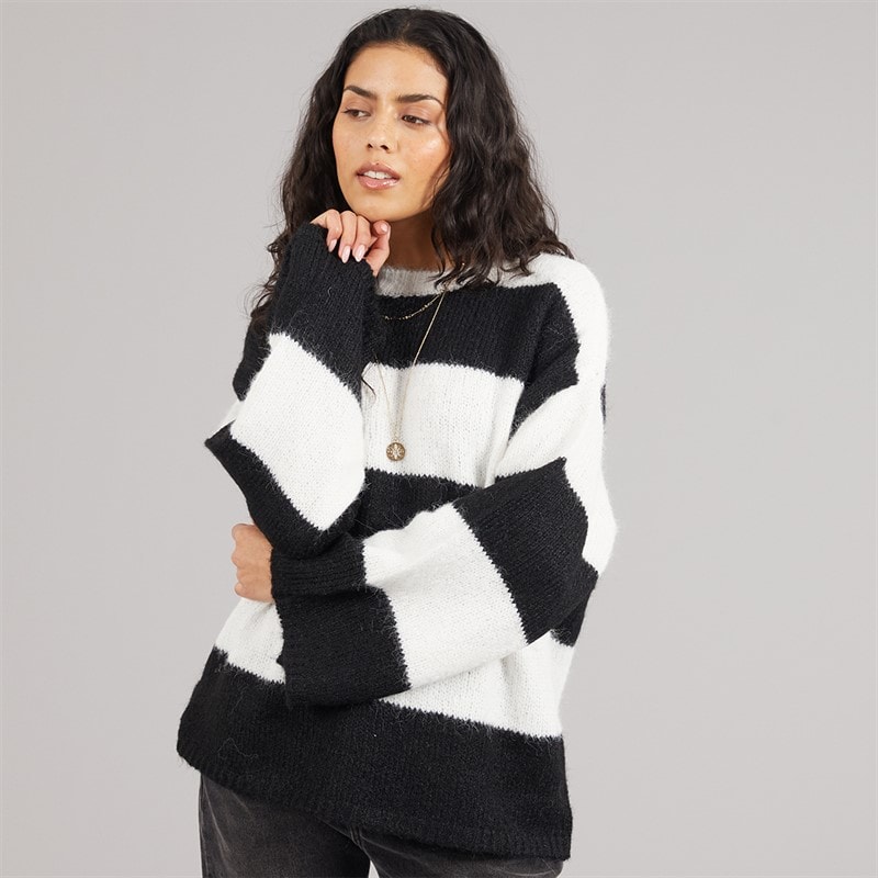 Noisy May Dames Sutton Oversized Gebreide Trui Eggnog - Afbeelding 1