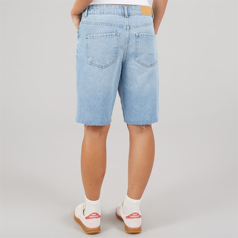 Noisy May Dames Holla Denim Shorts Light Blue Denim - Afbeelding 2