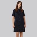 Noisy May Dames Signe Denim Jurk Zwart