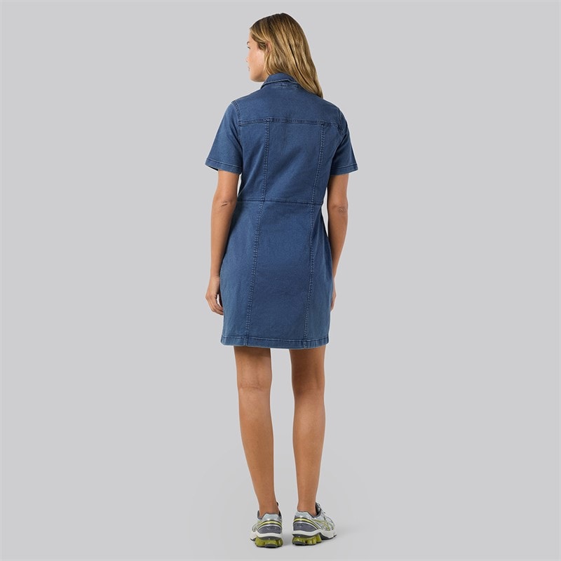 Noisy May Dames Slim Denim Jurk Medium Blue Denim - Afbeelding 3