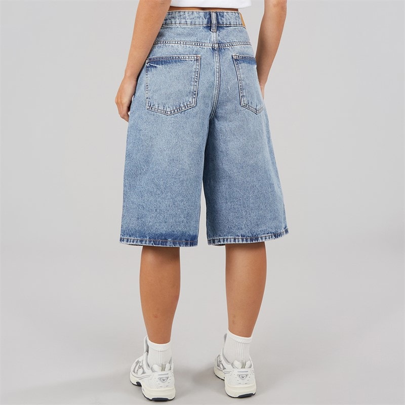Noisy May Shorts Bermuda Mindie Femme Light Blue Denim - Image 2