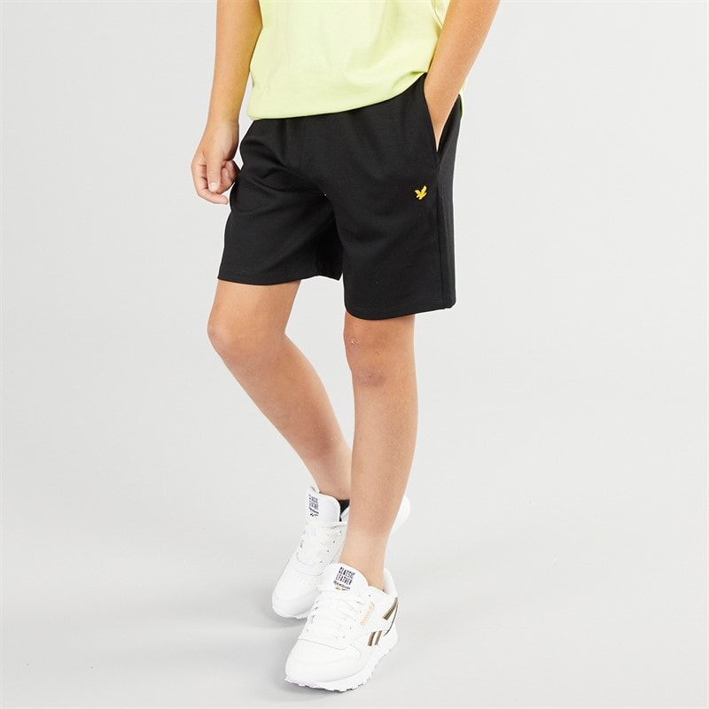 Lyle And Scott Jongens Fly Fleece Shorts Z865 Jet Zwart