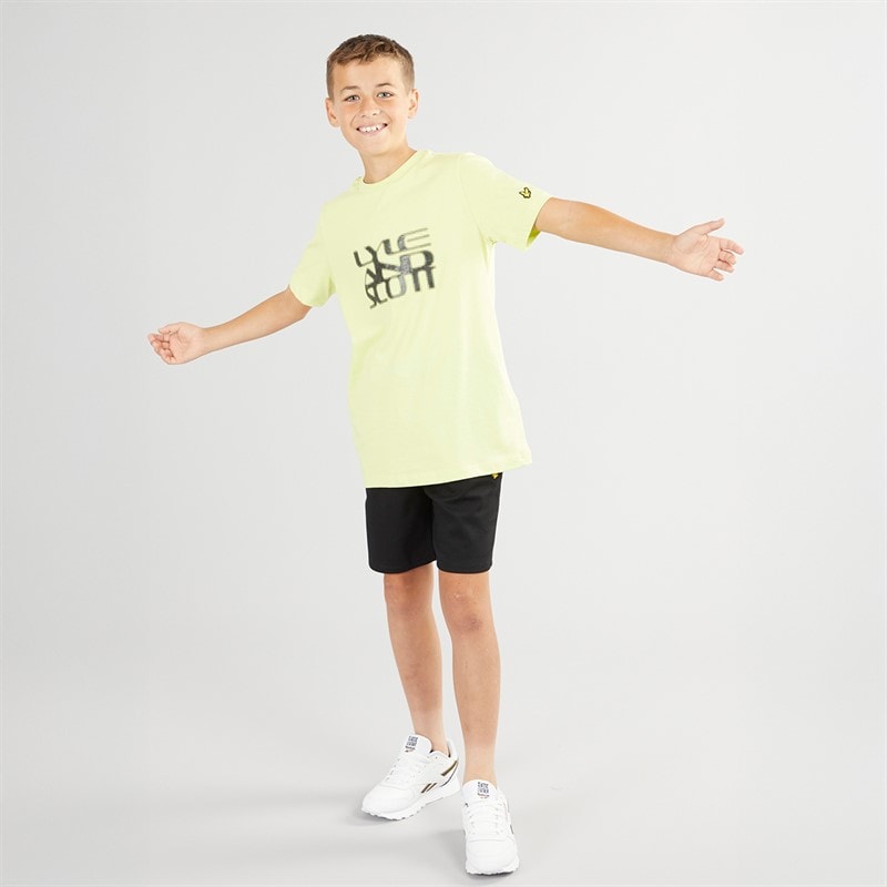 Lyle And Scott Jongens Fly Fleece Shorts Z865 Jet Zwart - Afbeelding 3