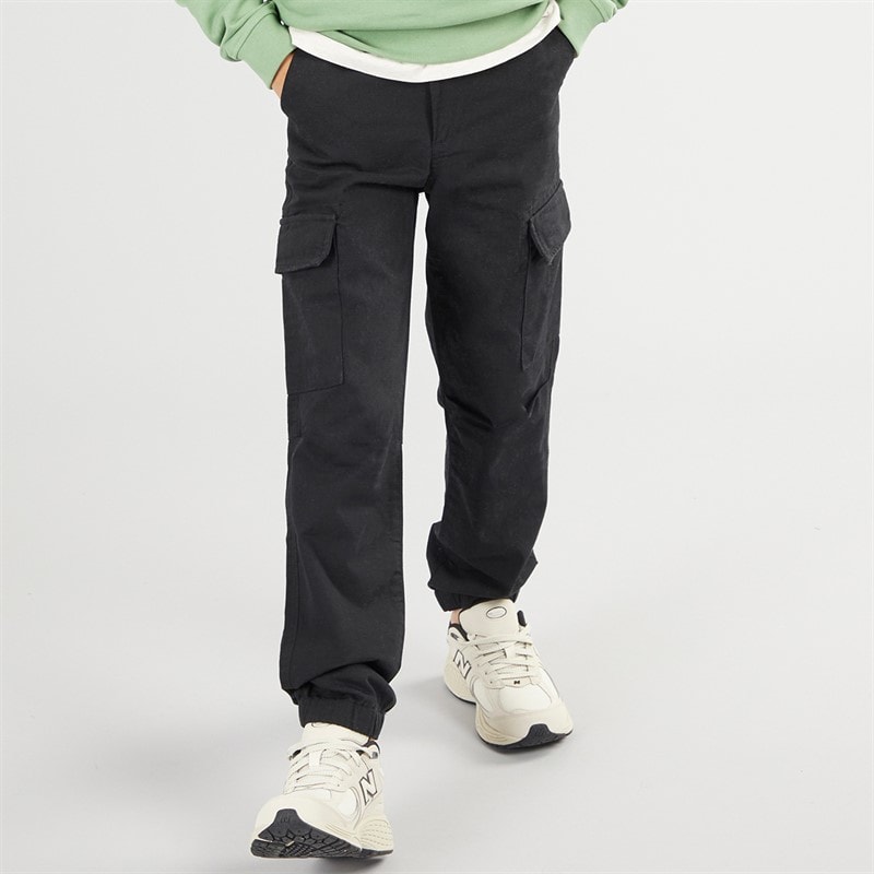 Lyle And Scott Junge Ripstop Cargo Hose mit Bündchen Z865 Jet Schwarz