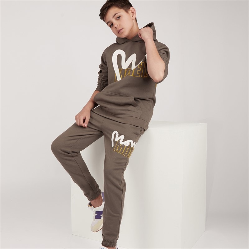 Money Junge Tracksuit Block-Muster Dunkelgrau - Bild 1