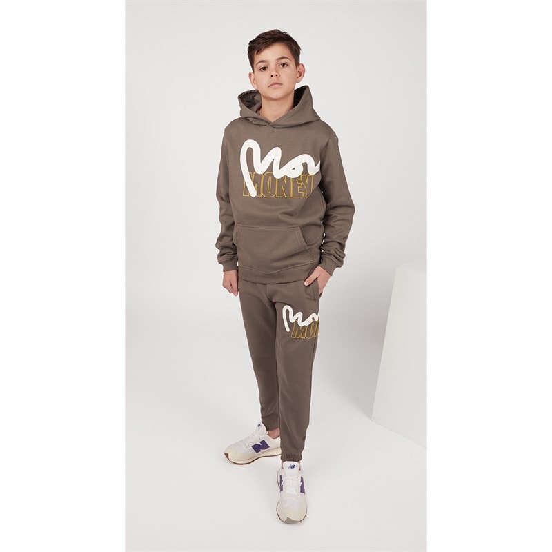 Money Junge Tracksuit Block-Muster Dunkelgrau - Bild 3