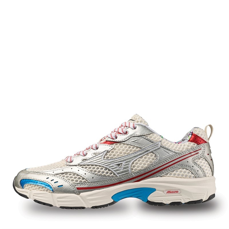 Mizuno MXR Sneakers Pristine / High Risk Rood / Blauw Pace