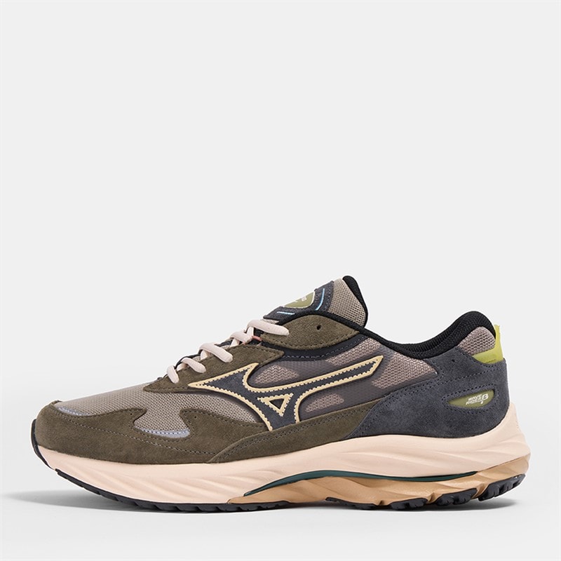 Mizuno Wave Rider Beta Trainers Vintage Khaki/Black Sand/Grape - Afbeelding 1