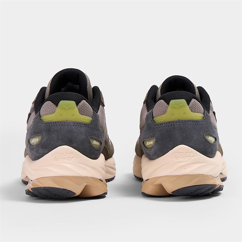 Mizuno Wave Rider Beta Trainers Vintage Khaki/Black Sand/Grape - Afbeelding 3