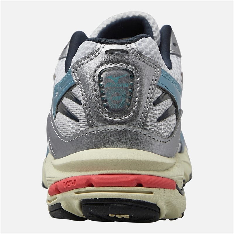Mizuno Wave Rider 10 Sneakers Wit/Vintage Khaki/Reef Waters - Afbeelding 3
