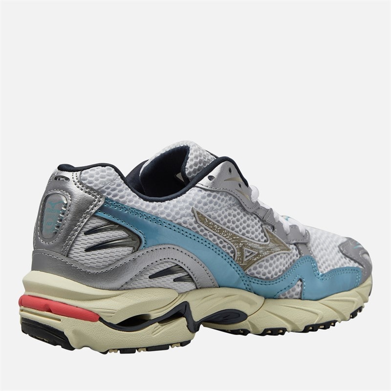 Mizuno Wave Rider 10 Sneakers Wit/Vintage Khaki/Reef Waters - Afbeelding 5
