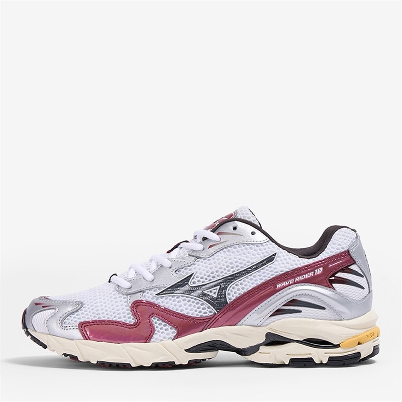 Mizuno Wave Rider 10 Sportschoenen Wit/Blacksand/Syrad